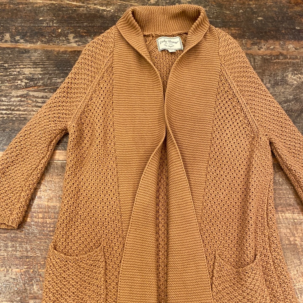 Lucky Brand Chunky Knit Open Cardigan